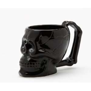  Ceramic Black Skull Mug