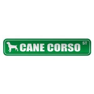 CANE CORSO ST  STREET SIGN DOG