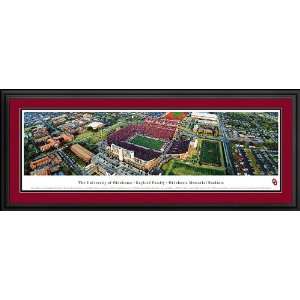  Oklahoma Sooners Aerial Deluxe Framed Panorama Sports 