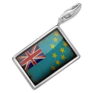  FotoCharms Tuvalu Flag   Charm with Lobster Clasp For 