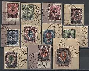 West Armee stamps 1919 MI 23+26 32+34 36 CANC VF  