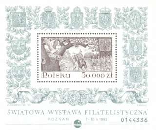Poland Stamps Legend of The Eagle MNH 1993 Set 4blocks  