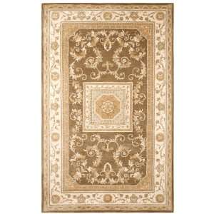  Jubilee Collection Ivory Floral Hand Tufted Wool Area Rug 