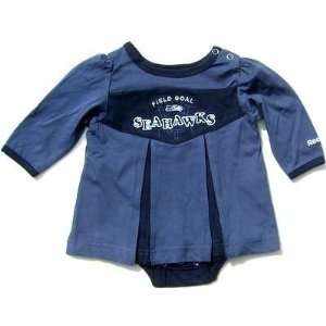  NEWBORN Baby Infant Seattle Seahawks Girl Cheer Dress 
