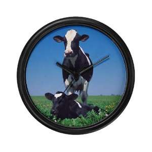  Mama and Baby Cow Cow Wall Clock by 