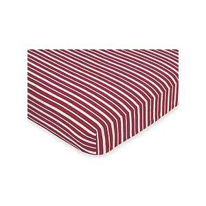   Sheet for Baby and Toddler Bedding Sets by JoJo   Red Stripe Print