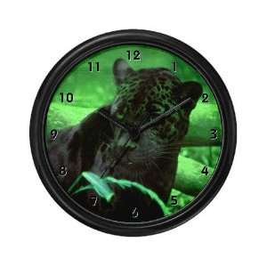 Black Panterh Jaguar Clocks Cat Wall Clock by  