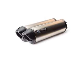   VTR1000 Super Hawk Two Brothers M2 Dual Slip on Exhaust BLACK SERIES