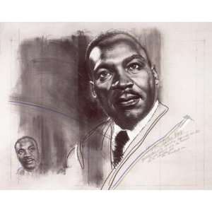  M L King by Herbert Joos. Size 28 inches width by 22 