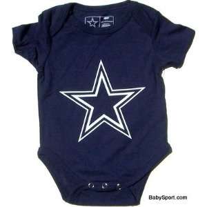  Infant Dallas Cowboys Star Navy Onesie 