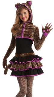 Girls Leopard Cat Cute Tween Kids Halloween Costume 883028631650 