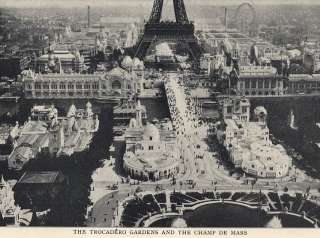 Rare PARIS France Universelle EXPOSITION Art Nouveau  