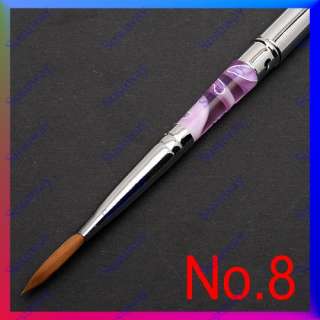 Nail Art Tips Salon Acrylic UV Gel Builder Brush Drawing Pen Design 