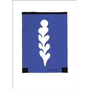   Blanche Sur Fond Blue, c.1947 by Henri Matisse, 20x28
