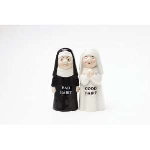   and Bad Habits Ceramic Magnetic Salt and Pepper Shakers Collection Set