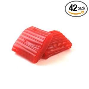 Tubis Red Tire Tread Licorice Bar, 2 Ounce (Pack of 42)  