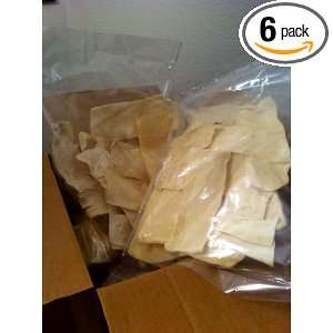 Bags of Rawhide Chips 2x6 Natural   (1.5 Lbs Bag)  