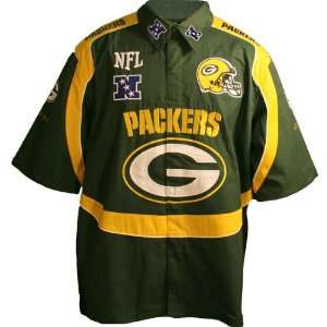 Nfl Green Bay Packers Big & Tall Endzone Button Up Shirt Size 3Xl 
