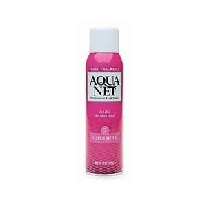  Aqua Net Super Hold Aerosol Hair Spray Fresh Scent 11oz 