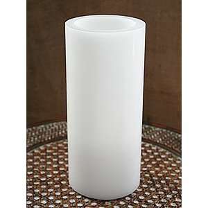    White Unscented 4x9 Battery Operated Candle  Timer
