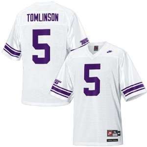   Horned Frogs #5 LaDainian Tomlinson White Greats and Glory Football