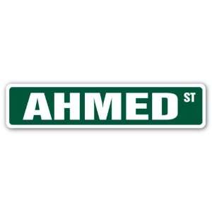  AHMED Street Sign name kids childrens room door bedroom 