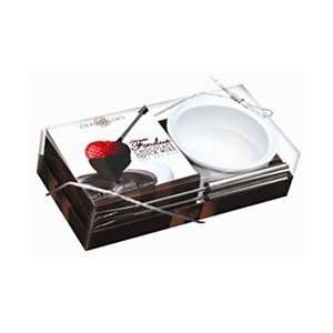 Chocolate Fondue Set with Forks 1 gift set  Grocery 