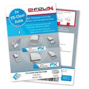  2 x atFoliX FX Clear Invisible screen protector for Mio Moov 