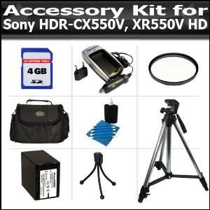 For Sony FV 100 + Deluxe Carrying Case + 50 Pro Tripod + Mini Tripod 