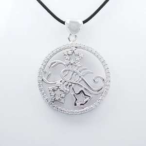  Stylish 925 Sterling Silver Scorpio Pendant with Cubic 