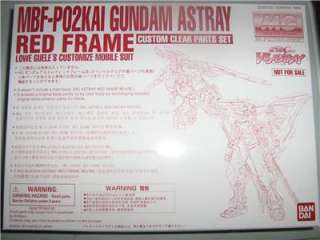 Bandai MG Gundam SEED Astray Red Frame Clear Model Part  