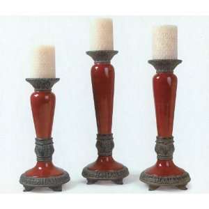  Fitz and Floyd Set of Three Candle Holders