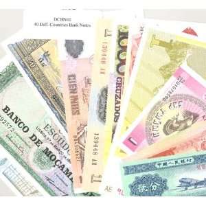  40 Different Banknotes from 40 Different Countries 