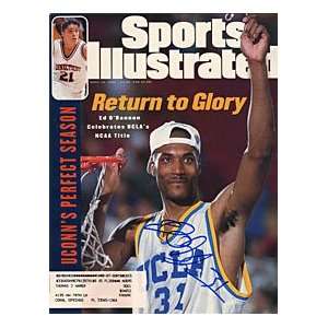 Ed O Bannon Autographed / Signed Sports Illustrated   April 10, 1995