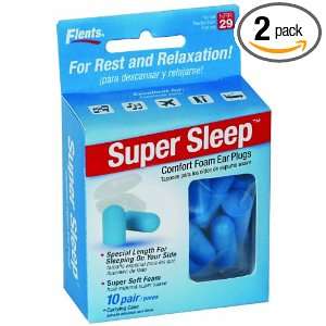  Flents Super Sleep Comfort Foam Ear Plugs, 10 Count (Pack 