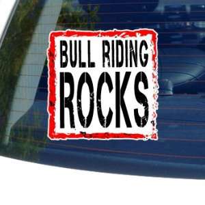  Bull Riding Rocks   Window Bumper Laptop Sticker 