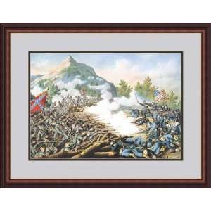  Battle of Kenesaw Mountain by Kurz & Allison   Framed 