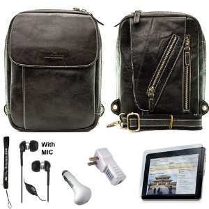  Protective and Durable Real Genuine Leather Sling Bag with 