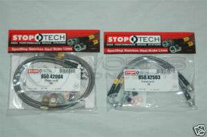 StopTech Stainless Brake Lines F/R Audi TT 1.8L 99 06  
