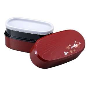  Usagi Lunch Bento Box 2 Tiers Red #51533
