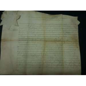  Thomas Mifflin Signed 1790 Land Grant JSA LOA Penn   New 