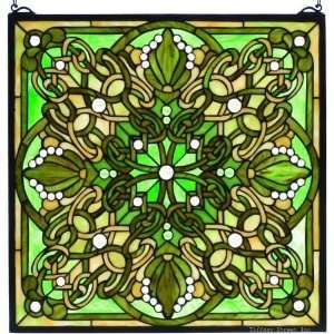  Lace Knotwork Tiffany Stained Glass Window Panel 20 Inches 