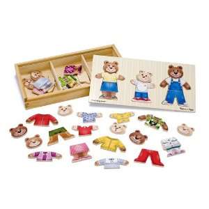  Wooden Bear Family Dress Up Toys & Games