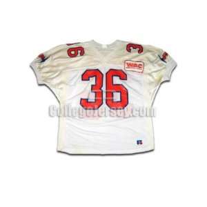   White No. 36 Game Used UTEP Russell Football Jersey