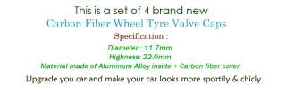 Carbon Fiber Wheel Tyre Valve Cap Holden Cruze Astra VE  