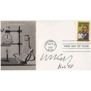 Willem Kolff Pioneer of Hemodialysis Medical Pioneer Autographed FDC