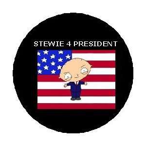  Stewie Griffin for President Pinback Button Pin 