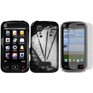 Vintage Ace Design Hard Case Cover+LCD Screen Protector for Motorola 
