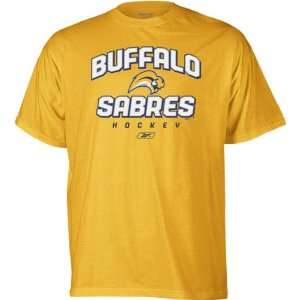  Buffalo Sabres  Gold  Prima Italic T Shirt Sports 