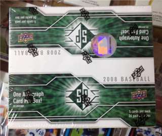 BOX LOT   2008 UD SP BASEBALL FACTORY SEALED   OLYMPIC AUTOS 